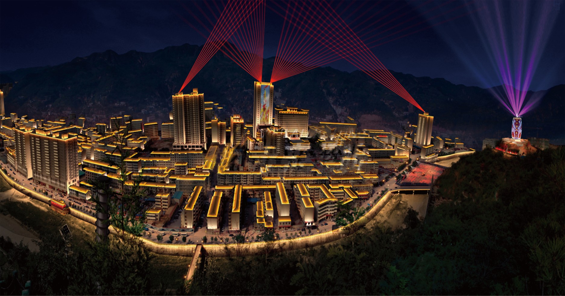 延安市安塞區(qū)城區(qū)景觀(guān)照明建設(shè)項(xiàng)目